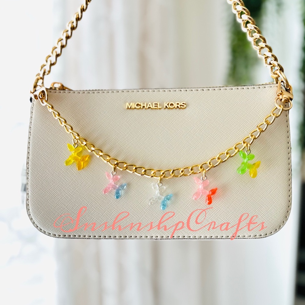 Mini Balloon Dog Charm Chain Bag Accessory